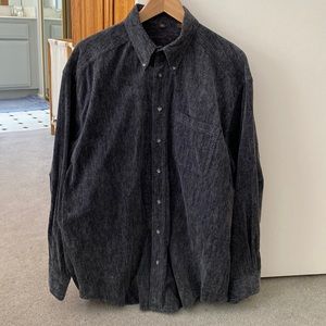 Narrow wale corduroy long sleeve shirt
